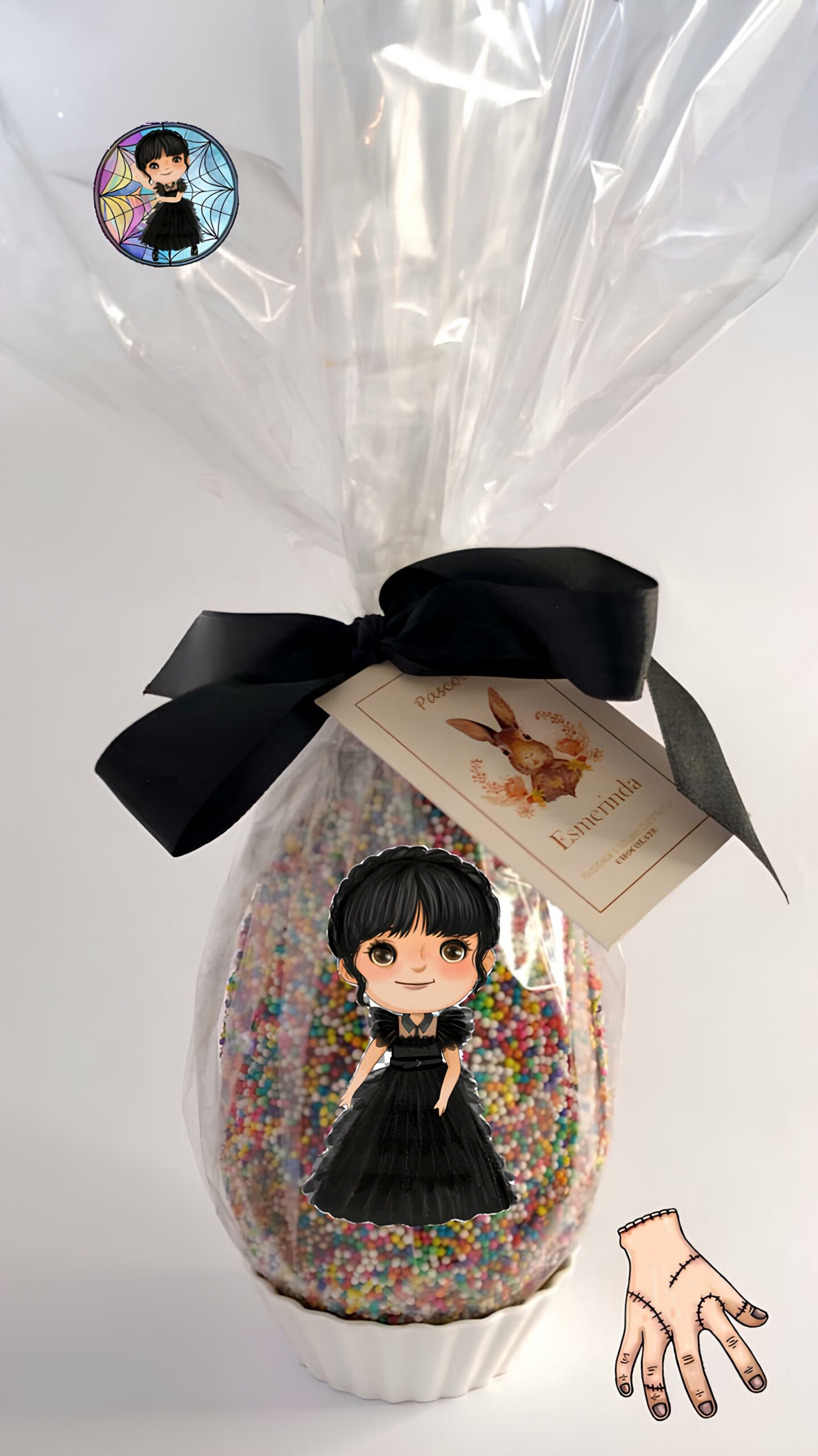 Receita de Ovo de Páscoa da Wandinha Addams