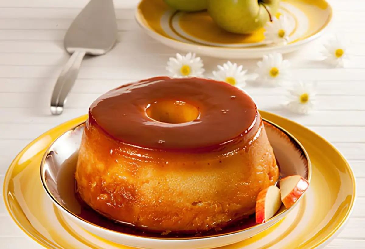 Receita de Pudim de Maçã