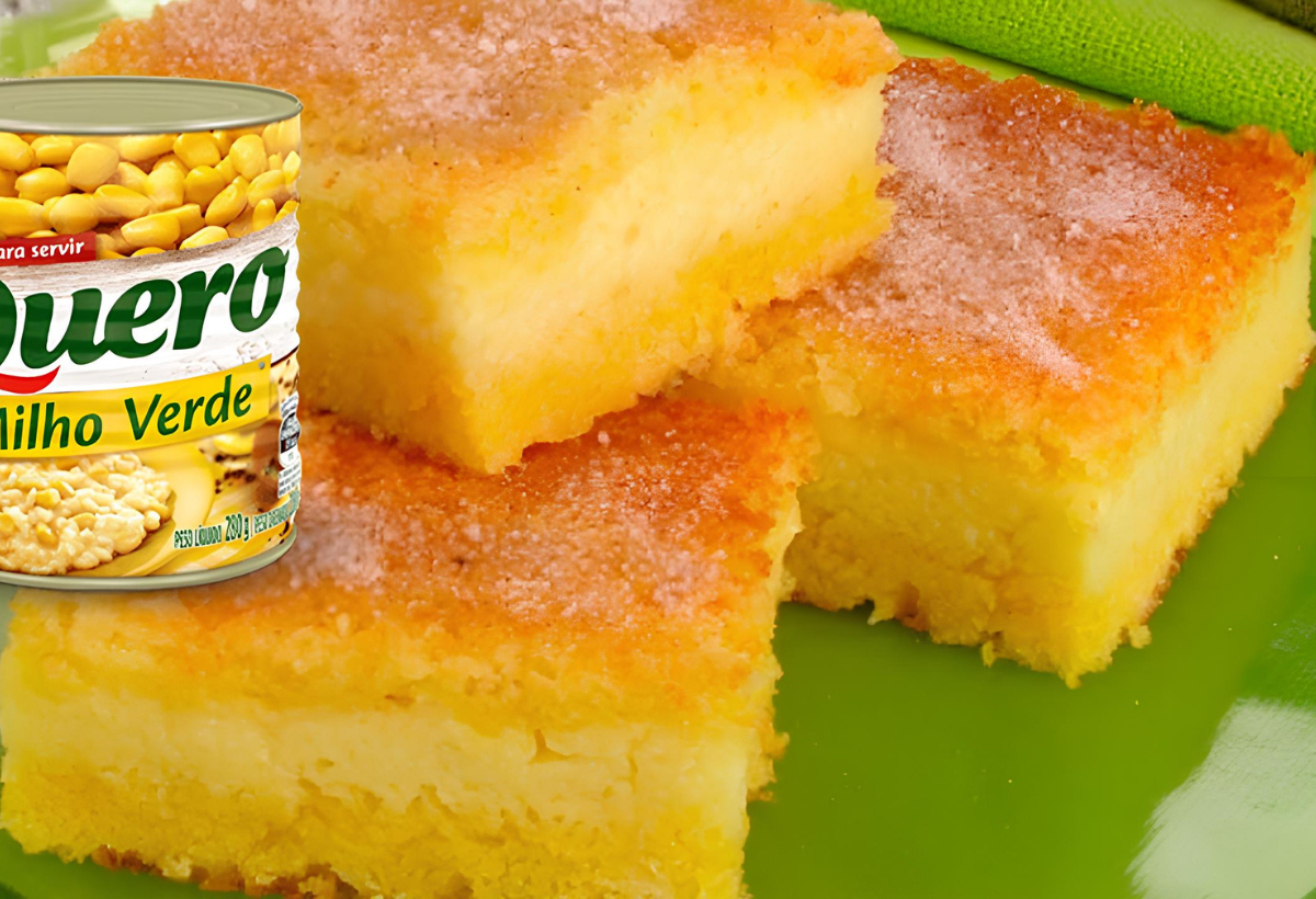 Receita de Bolo Flocão de Milho de lata