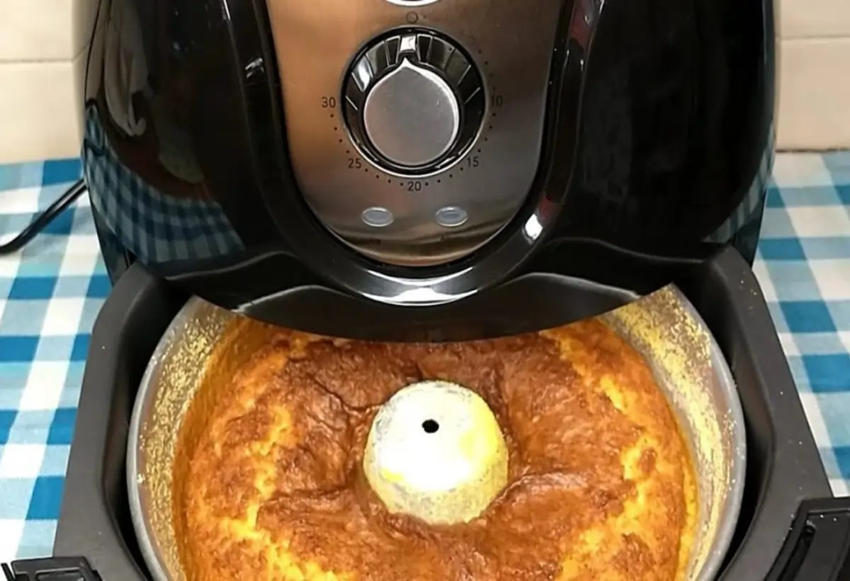 Receita de Bolo de Flocão de Milho na Airfryer