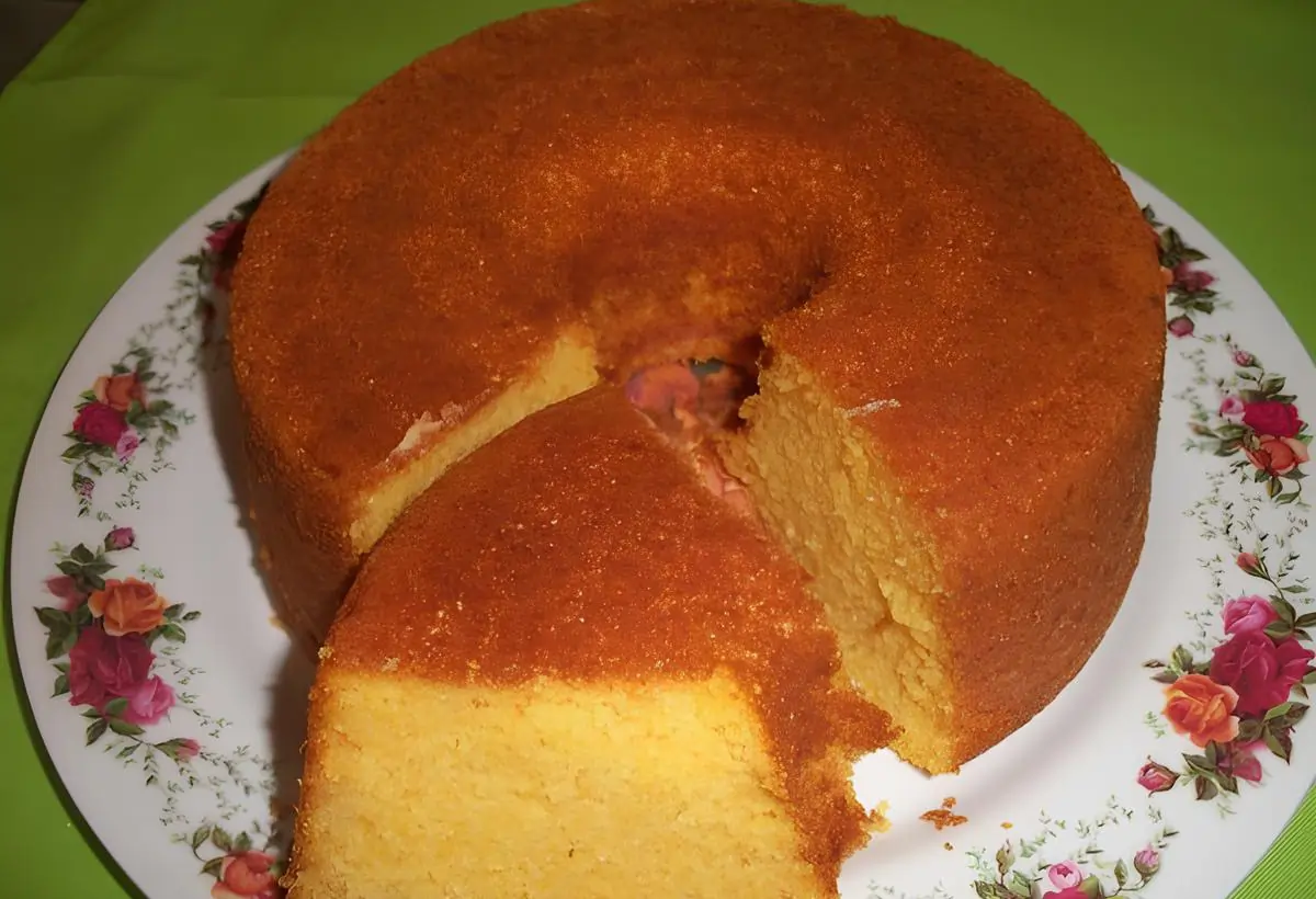 Receita de Bolo de Flocão de Milho sem Fermento