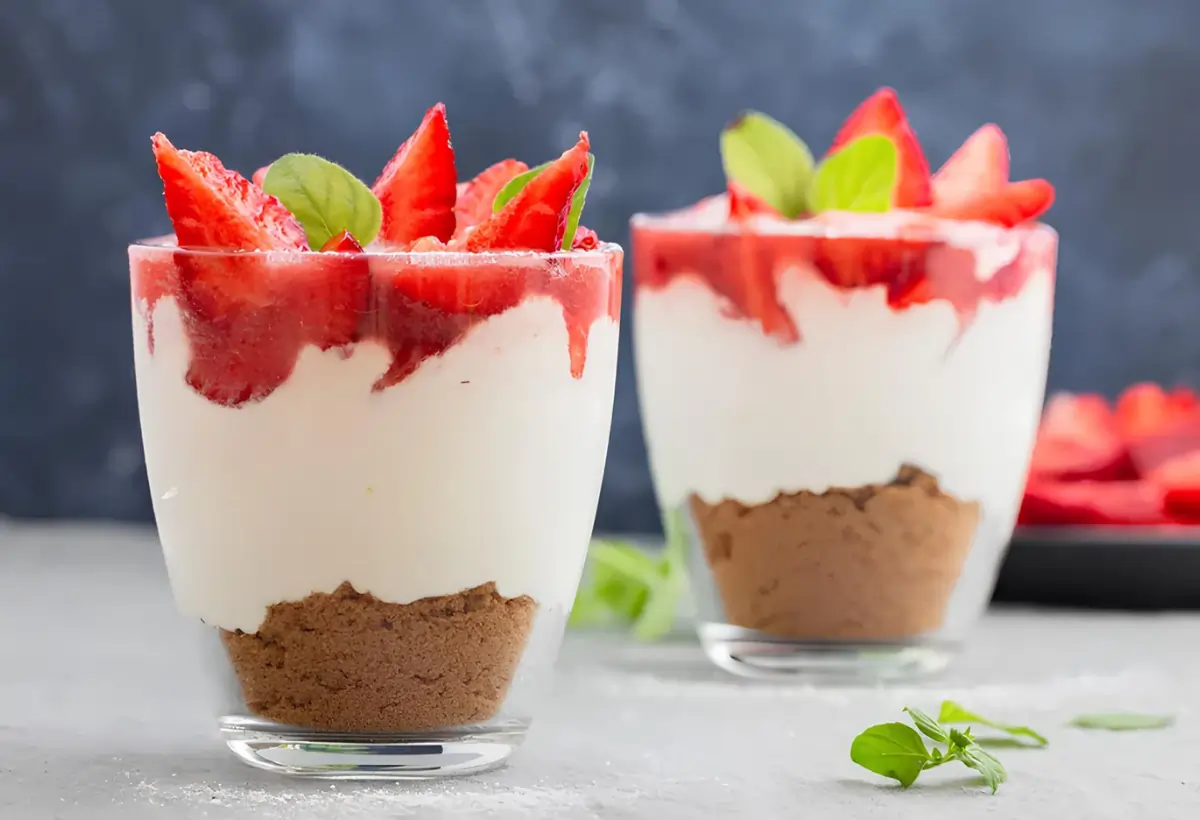 Receita de Cheesecake de Morango Low Carb
