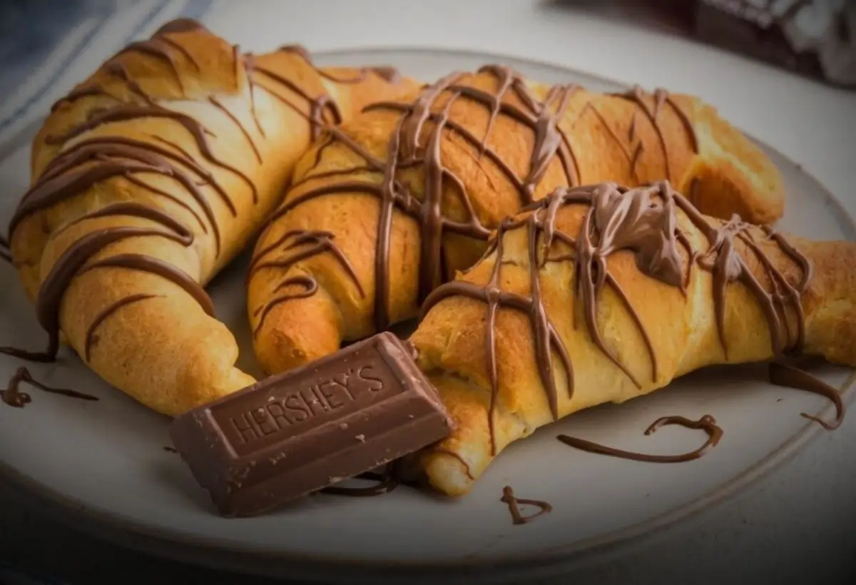 Delícia! Croissant de Chocolate