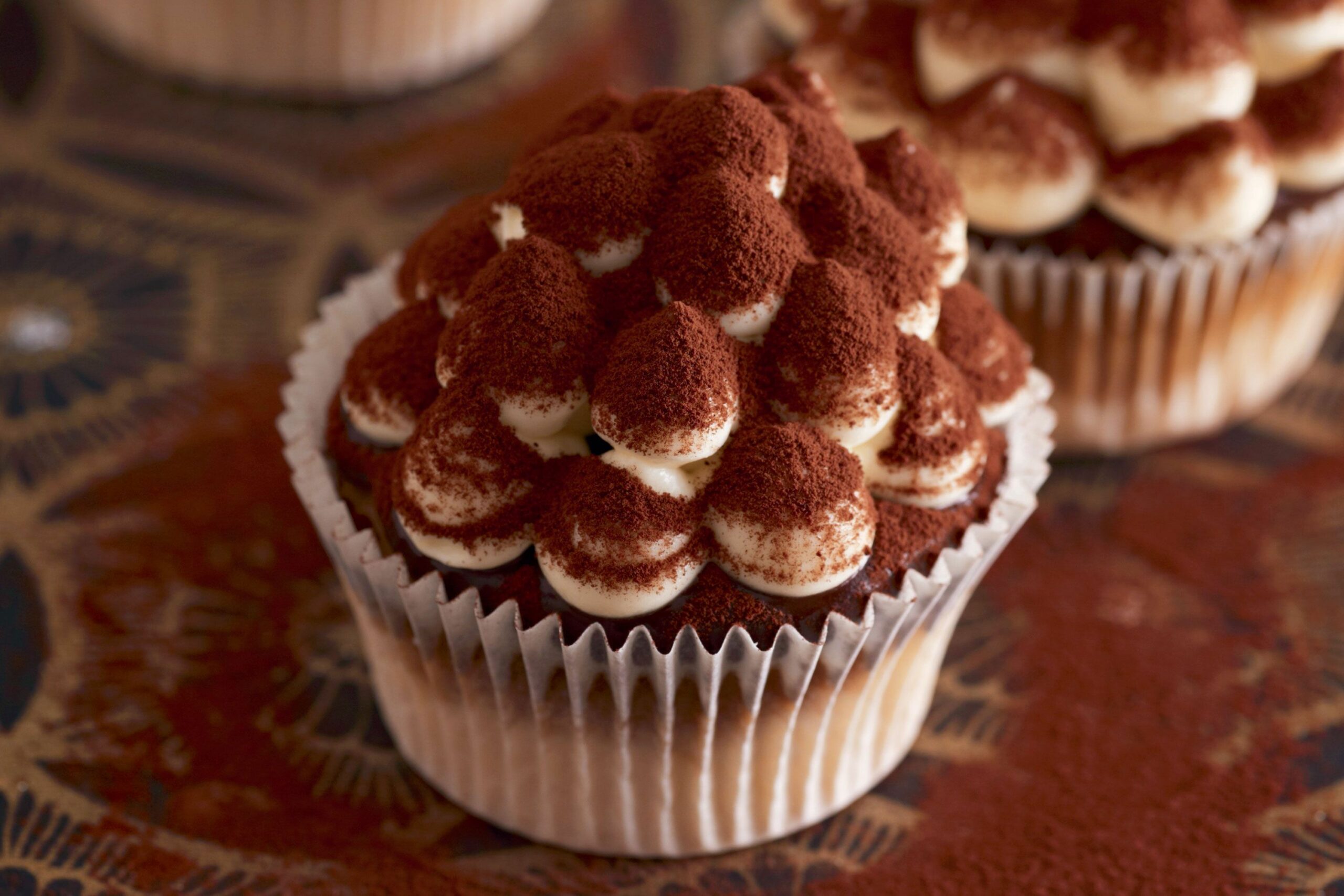 um Cupcake de Tiramisu