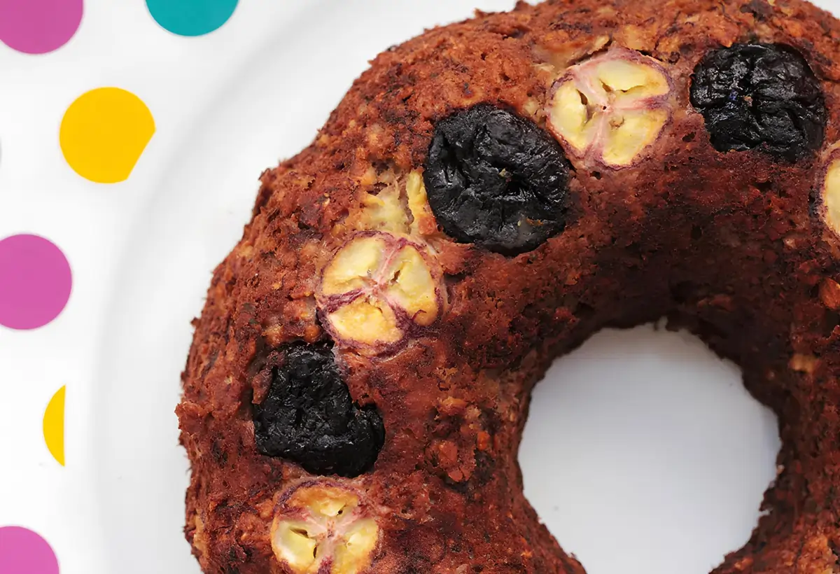 Receita de Bolo de Banana com Ameixa