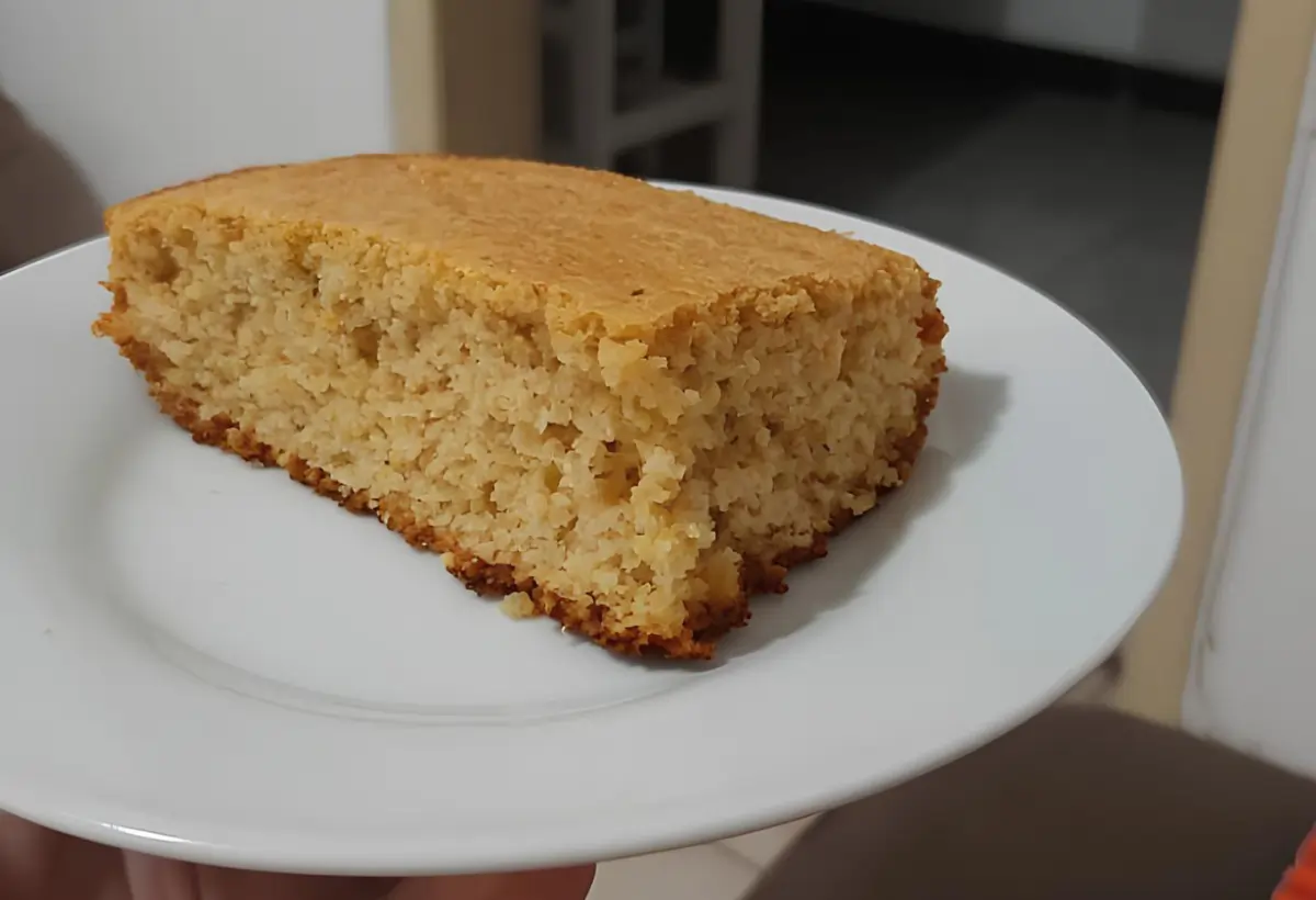 Bolo de Fubá com Aveia