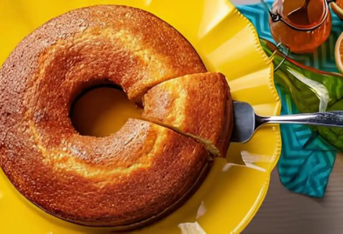Receite de Bolo de Laranja com Fubá