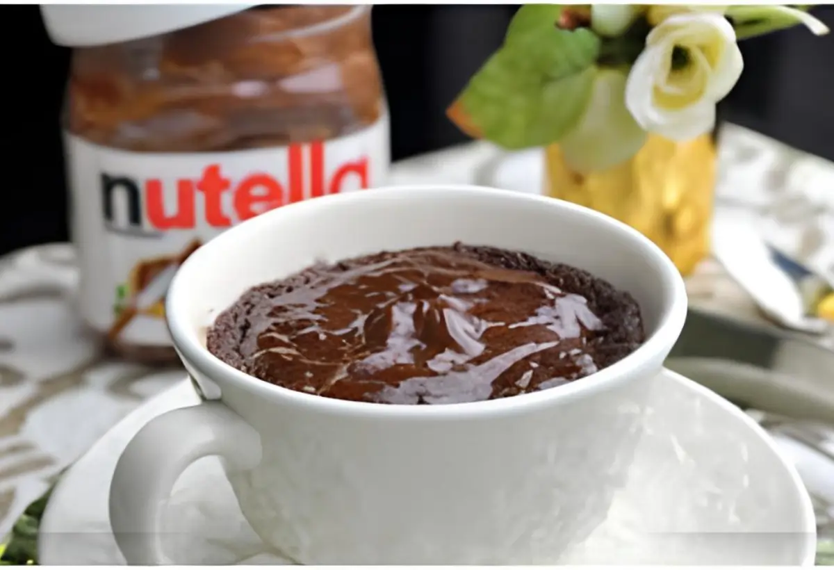Bolo de Caneca de Nutella