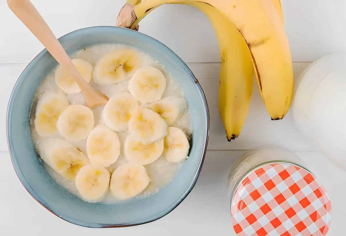Mingau de Banana Verde