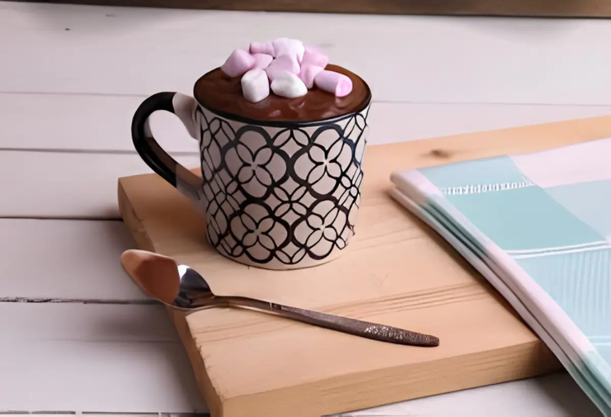 Bolo de Caneca de Marshmallow