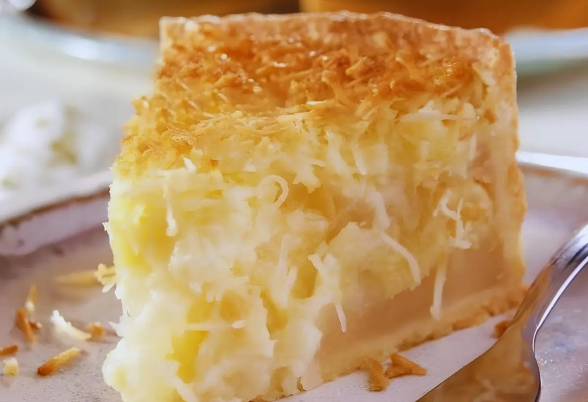 Torta de abacaxi com Coco