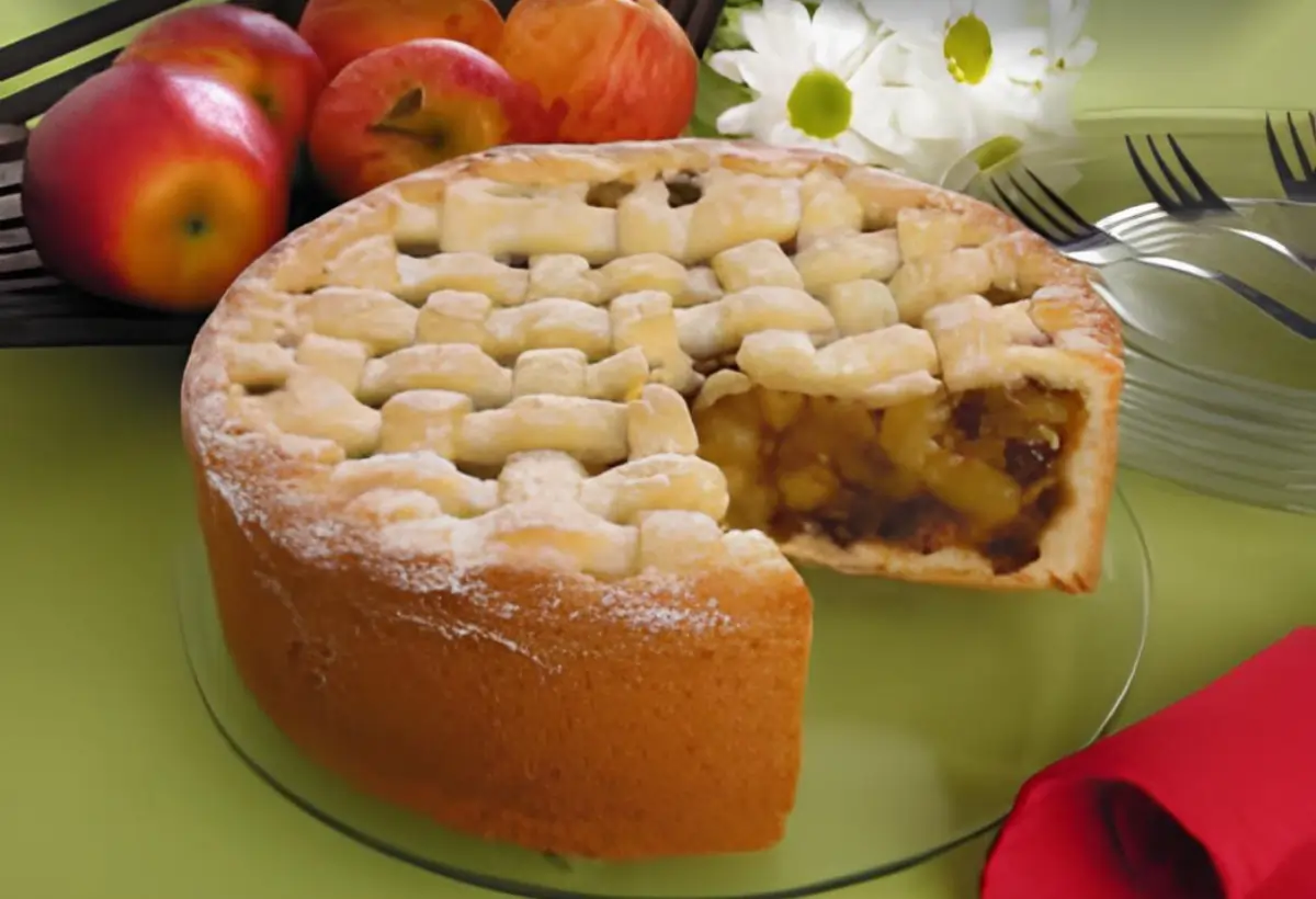 Torta de Maçã com Passas
