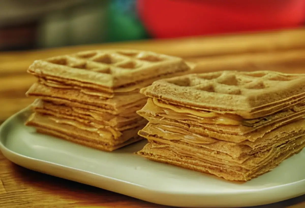 Waffle de Pão de Mel