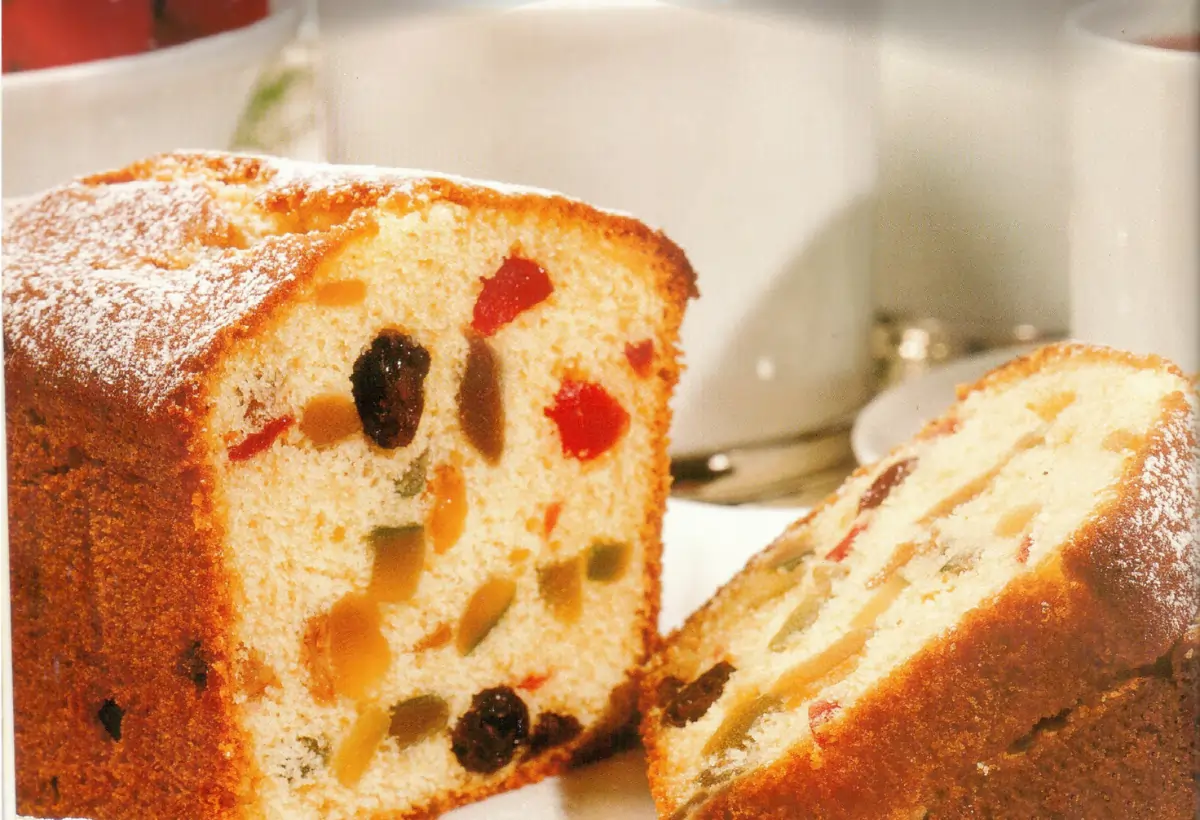 Bolo de Frutas Tradicional de Natal do Reino Unido
