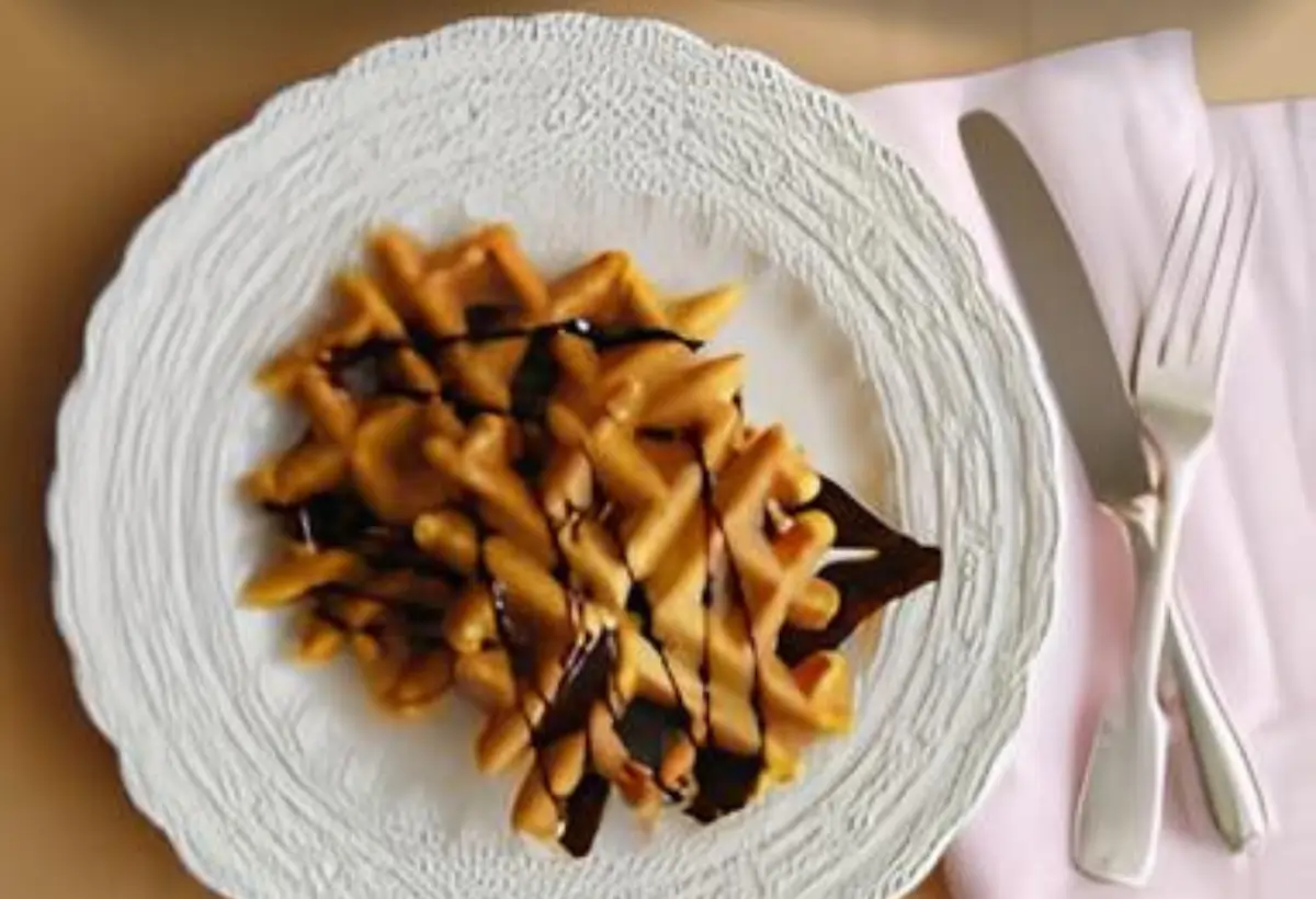 Waffles de Cenoura com Chocolate
