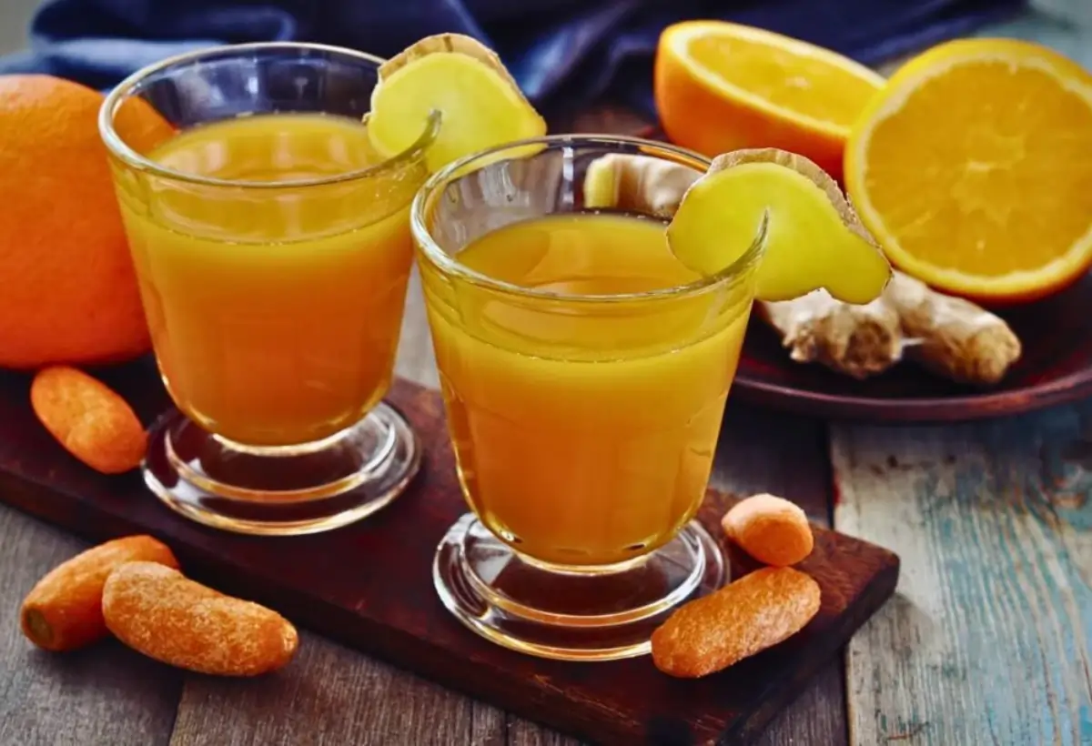 Smoothie de Pêssego e Gengibre