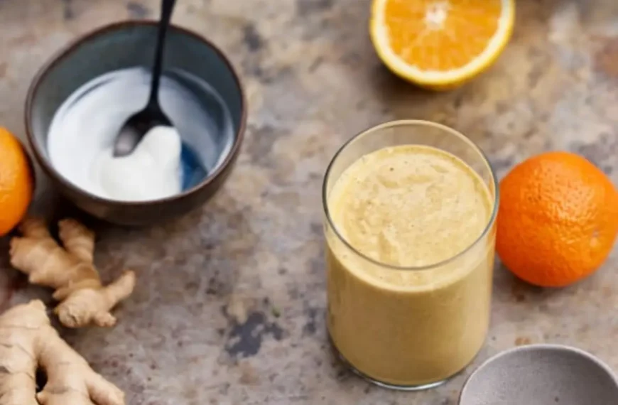 Smoothie de Laranja, Cenoura e Gengibre