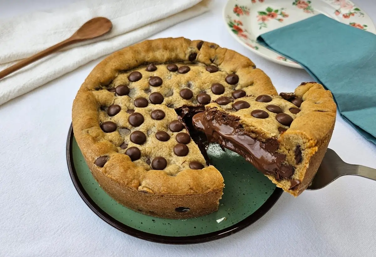 Torta de Cookie com Nutella